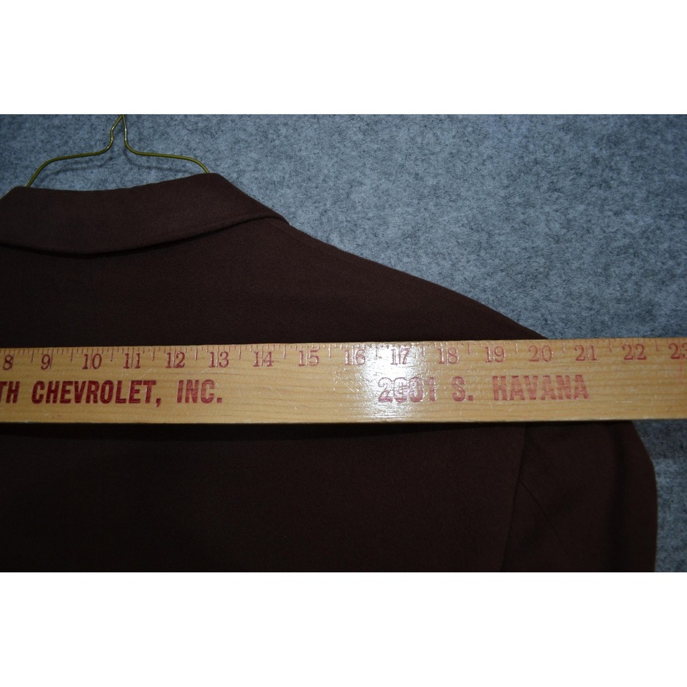 Luciano Barbera Sport Coat Men 42L Brown Cashmere Wool Patch Blazer Jacket Italy - Picture 15 of 16